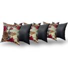 Capas de Almofadas Decorativas 6 Unidades Com Ziper
