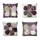 Capas de Almofadas Decorativas Floral Borboletas Para Sofá 40x40 - Novadecora