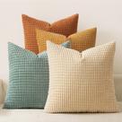 Capas de almofadas decorativas MIULEE 18x18", conjunto de 4 em veludo cotelê