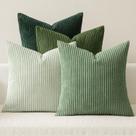 Capas de almofadas decorativas MIULEE, conjunto de 4 veludo cotelê de 61 x 61 cm Capas de almofadas decorativas MIULEE, conjunto de 4 veludo cotelê de 61 x 61 cm