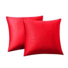 Capas de almofadas decorativas RainRoad Christmas Red 51x51 cm, pacote 2
