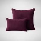 Capas de Almofadas em Suede Premium Macio 50x50cm e 30x50cm Glamour Bordo