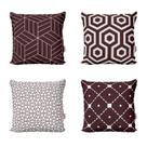 Capas de Almofadas Geométricas Marrom e Decorativas Para Sofá 40x40 - Novadecora Capas de Almofadas Geométricas Marrom e Decorativas Para Sofá 40x40 - Novadecora