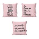 Capas de Almofadas Personalizadas Rosa com Frases Para Sofá 40x40 - Novadecora Capas de Almofadas Personalizadas Rosa com Frases Para Sofá 40x40 - Novadecora