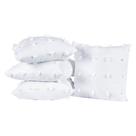 Capas De Almofadas Poppy 45cm x 45cm 04 Peças - Branco Capas De Almofadas Poppy 45cm x 45cm 04 Peças - Branco