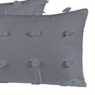 Capas De Almofadas Poppy 60cm X 30cm 04 Peças - visual com a cor Cinza