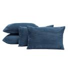 Capas de Almofadas Velvet Bariloche Tecido Flannel Jacquard Toque Fofinho 60cm x 30cm 04 Peças