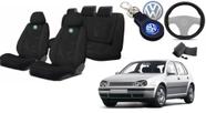 Capas de Alta Qualidade para Bancos do Golf 2000-2006 + Volante e Chaveiro VW