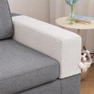 Capas de apoio de braço BIUBABIU Couch, conjunto de 2 capas de braço, branco marfim