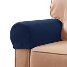 Capas de apoio de braço SUBRTEX Stretch Spandex para cadeiras, sofá, azul marinho