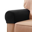 Capas de apoio de braço SUBRTEX Stretch Spandex para cadeiras, sofá, pretas