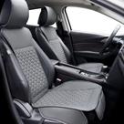 Capas de Assento de Carro Elantrip - Couro Universal Cinza (2 Peças)
