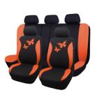 Capas de assento de carro Flying Banner Butterfly Fashion Orange