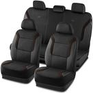 Capas de assento de carro Skechers Memory Foam Airbag compatíveis com marrom