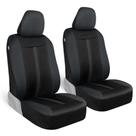 Capas de assento Motor Trend Grey Cloth Front para carro, caminhão, van