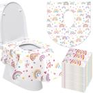 Capas de assento sanitário descartáveis Reginary, pacote com 50 unidades Rainbow XL