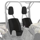 Capas de assento UTV KEMIMOTO pretas com apoio de cabeça Rhino 700 660 450