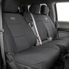 Capas de banco Rough Country em neoprene para Ford F-150 Crew Cab Capas de banco Rough Country em neoprene para Ford F-150 Crew Cab