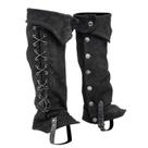 Capas de botas F Fityle Halloween Pirate em couro fosco