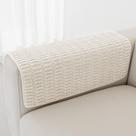 Capas de braço de sofá Foxdecor Conjunto de 2 capas de braço de sofá Cream