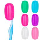 Capas de cabeça de escova de dentes, pacote com 6 unidades de silicone para viagens