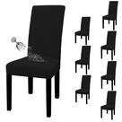Capas de cadeira Black Parson impermeáveis Easy-Going, 8 peças, elásticas