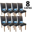 Capas de Cadeira de Jantar 100% Impermeável 8 Lugares material sintético Anti Manchas à prova d'água
