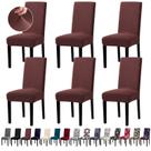 Capas de cadeira Fafua Stretch Kitchen & Dining Room, conjunto de 6