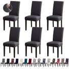 Capas de cadeira Fafua Stretch Kitchen & Dining Room, conjunto de 6