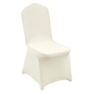 Capas de cadeira VEVOR Flat-Front Poliéster Spandex Ivory x50