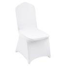 Capas de cadeira VEVOR Poliéster Spandex Stretch White (12 unidades)