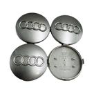 Capas De Centro De Roda De Carro Pretas E Cinzas De 60mm, 4 Peças Para Audi A1 A3 A4 A5 A6,