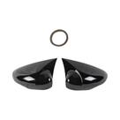 Capas De Espelho Retrovisor Em Fibra De Carbono Preto Brilhante Para Ford Fiesta MK7 2008-2017 2x