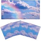 Capas de luz fluorescente magnética Torixqi 4 x 2 pés Rainbow 4 unidades