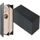 Capas de menu: material sintético FLKQC, 4 visualizações, pacote com 10, pretas Capas de menu: material sintético FLKQC, 4 visualizações, pacote com 10, pretas