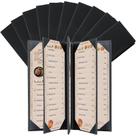 Capas de menu: material sintético FLKQC de 4,25 x 11", pacote com 10, pretas