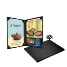 Capas de menu ONLVAN Leather 8,5 x 11 polegadas Double View, pacote com 1 pacote