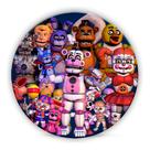 Capas De Mini Painel Five Night Redondo Decoração Mesa Festa Pequena Unissex Infantil