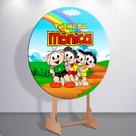 Capas De Painel Redondo Infantil Turma Amigos Gibi Cascã0 Sublimado Decoração Veste Fácil Tamanhos