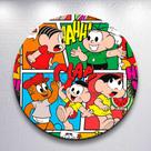 Capas De Painel Redondo Infantil Turma Amigos Gibi Cascã0 Sublimado Decoração Veste Fácil Tamanhos