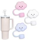 Capas de palha TERPINK Cute Silicone Cloud para Stanley Tumbler