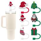 Capas de palha Velaco Christmas para copos Stanley de 1,2 L, 6 unidades Capas de palha Velaco Christmas para copos Stanley de 1,2 L, 6 unidades