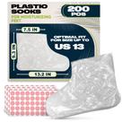 Capas de plástico descartáveis para pés, 200 unidades para pés - KETAR Capas de plástico descartáveis para pés, 200 unidades para pés - KETAR