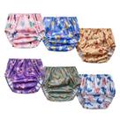 Capas de roupa íntima BISENKID, pacote com 6, elástico impermeável, 5T