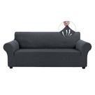 Capas de sofá Asnomy Stretch Sofa Slipcovers G-Large Charcoal