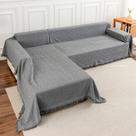 Capas de sofá Deep Dream Sectional, 2 peças, em forma de L, cinza escuro