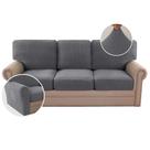 Capas de sofá H.VERSAILTEX Stretch Couch Grey 3 assentos + 3 costas