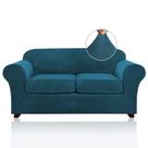 Capas de sofá PrinceDeco for Love Seat 2 Cushion 145-180 cm