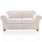 Capas de sofá PrinceDeco for Love Seat de até 183 cm em marfim