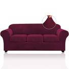 Capas de sofá PrinceDeco para decoração de Natal para sofá de 3 almofadas